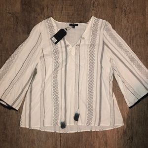 Black and White Boutique Top